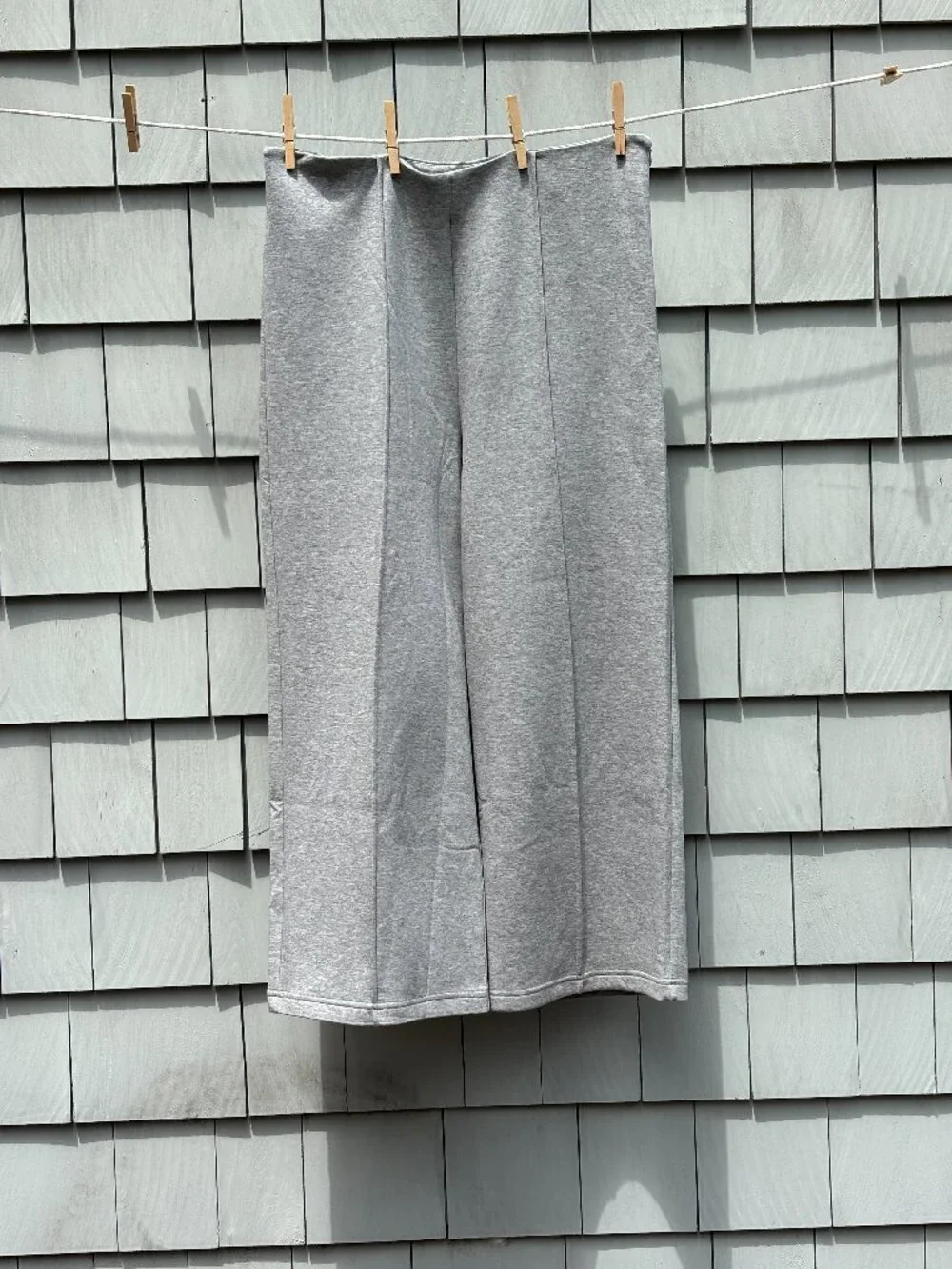 Mango MNG Medium Grey Wide Leg Pants | Size Large | New with Tags